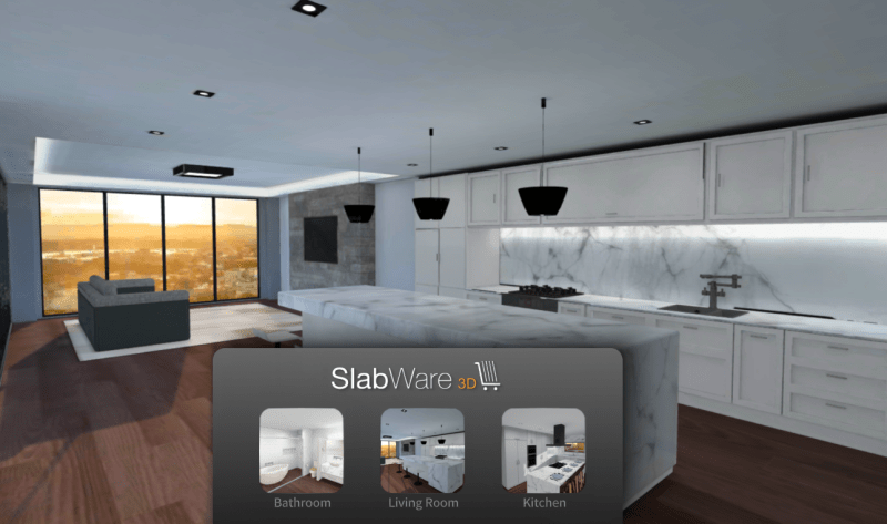 Kitchen, Bathroom, Living Room 3D